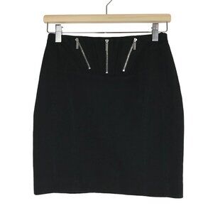 Karen Millen Black Zipper Pencil Skirt  Size 4